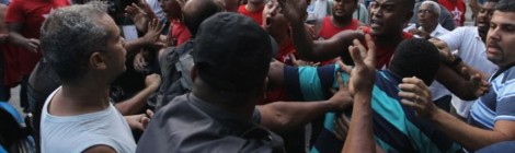 Ato em defesa da Petrobras tem briga de militantes pró e contra PT no Rio