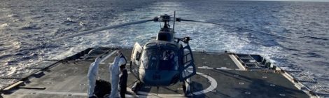 Navio-Patrulha Oceânico “Apa” realiza resgate de tripulante enfermo de Navio Mercante