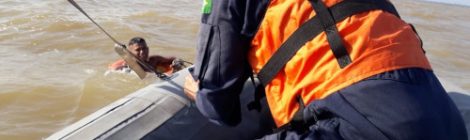 Capitania dos Portos da Amazônia Oriental resgata dois tripulantes na Baía de Guajará
