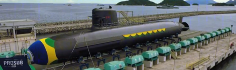 Marinha do Brasil lança ao mar submarino Humaitá
