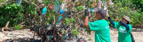 Pescadores coletam 37 sofás e 11 tubos de TV na Baía de Guanabara