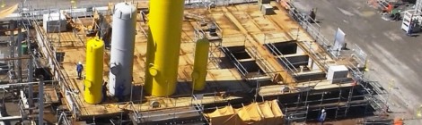 Trabalhadores de estaleiros fazem protesto em Niterói