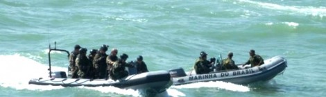 Navios-patrulha do Brasil e da França em operação contra pesca ilegal