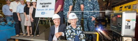 Internacional: Estaleiro Ingalls Shipbuilding começa a construção do destróier Aegis ‘Paul Ignatius’ (DDG 117)