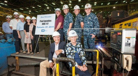 Internacional: Estaleiro Ingalls Shipbuilding começa a construção do destróier Aegis ‘Paul Ignatius’ (DDG 117)
