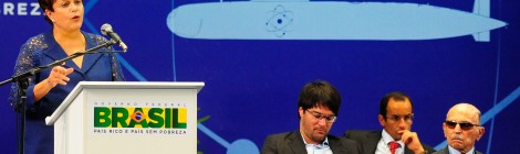 Dilma inaugura no Rio estaleiro que construirá submarino nuclear