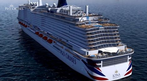 P&O Cruises, do grupo Carnival, cancela todos os cruzeiros programados até 2021