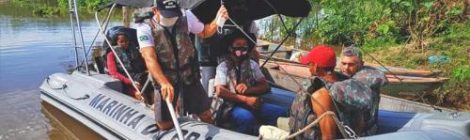 Marinha presta apoio a pessoas desabrigadas devido a enchentes em Marabá (PA)