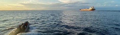 Navio-Patrulha Oceânico “Apa” realiza evacuação médica de tripulante de Navio-Tanque estrangeiro