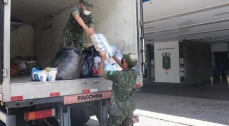 Comando do 8º Distrito Naval encerra campanha de arrecadação de doações