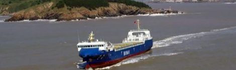 China lança seu primeiro navio porta-contêineres autônomo