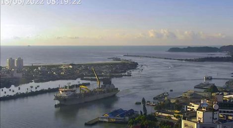 Draga "Galileo Galilei" retorna a Itajaí para manutenção do calado