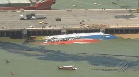 Após 7 anos de naufrágio, navio que afundou com 5 mil bois no Pará será retirado do porto de Vila do Conde