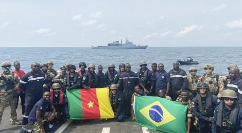 Guinex-II: Fragata União realiza adestramentos com a Marinha de Camarões