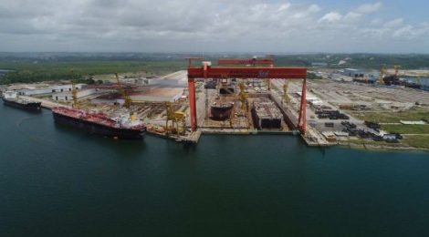 MAIOR NAVEGADORA DO MUNDO ARREMATA TERMINAL DO ESTALEIRO ATLÂNTICO SUL EM SUAPE