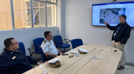 NOVO DELEGADO DA CAPITANIA DOS PORTOS DE ITAJAÍ VISITA SUPERINTENDÊNCIA