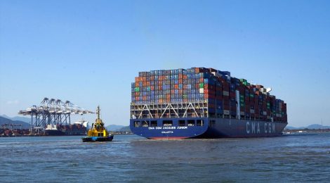 Gigante de transporte CMA CGM vê abrandamento das taxas globais de frete