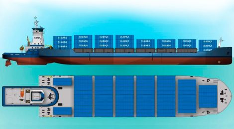 Aliança apresenta primeiras barcaças oceânicas de transporte de contêineres feitas no Brasil