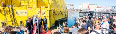 Unidade flutuante de produção de hidrogênio offshore movida a energia eólica é inaugurada na França