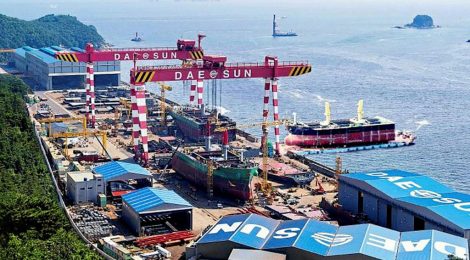 Construtores navais chineses superam estaleiros coreanos em agosto