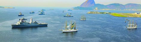 Tradicional evento naval reúne navios da Marinha do Brasil e de Marinhas estrangeiras no Rio de Janeiro