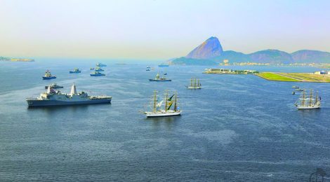 Tradicional evento naval reúne navios da Marinha do Brasil e de Marinhas estrangeiras no Rio de Janeiro