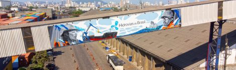 HIDROVIAS DO BRASIL REALIZA ARTE URBANA LOCAL EM SEU TERMINAL NO PORTO DE SANTOS