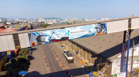 HIDROVIAS DO BRASIL REALIZA ARTE URBANA LOCAL EM SEU TERMINAL NO PORTO DE SANTOS