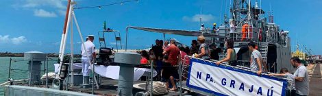 Navio-Patrulha “Grajaú” recebe mais de 7 mil visitantes em três dias de visitação pública no Porto do Recife (PE)