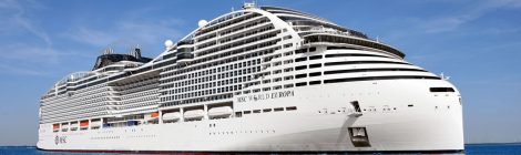 MSC recebe maior navio de cruzeiro movido a GNL/célula de combustível