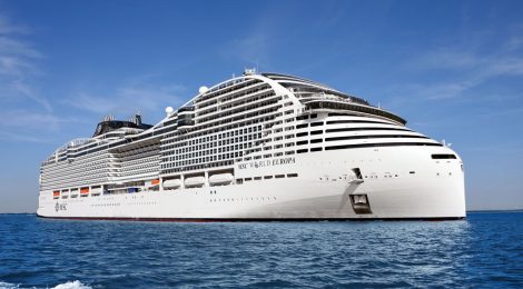 MSC recebe maior navio de cruzeiro movido a GNL/célula de combustível