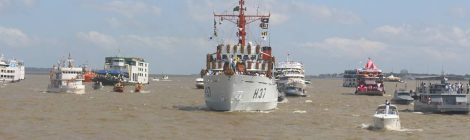 Mais de 250 embarcações participam da maior Romaria Fluvial do Brasil