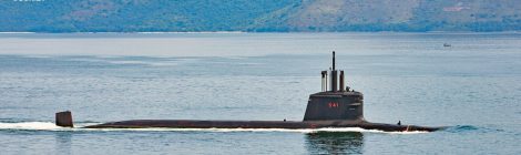 Submarino 'Humaitá' testa propulsão no mar