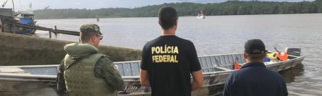 Polícia Federal e Marinha interceptam embarcação ilegal em Oiapoque/AP