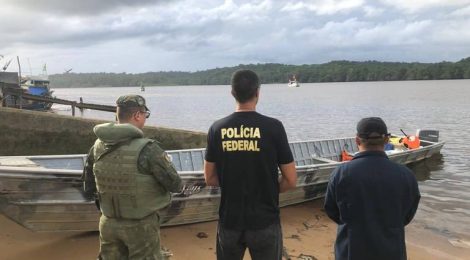 Polícia Federal e Marinha interceptam embarcação ilegal em Oiapoque/AP