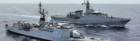 Marinha do Brasil e Marinha da França realizam exercícios operativos em prol da segurança marítima no Golfo da Guiné