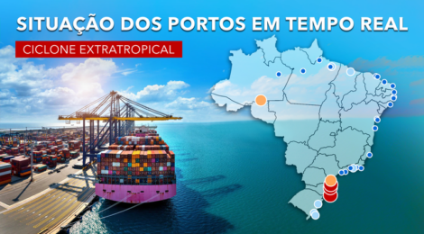 Portos Gaúchos têm operações paralisadas devido ao ciclone extratropical