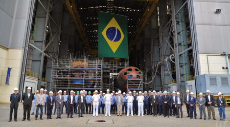 Ministro da Defesa visita as instalações do Programa de Desenvolvimento de Submarinos