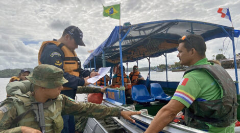 Marinha divulga balanço de operação de fiscalização do tráfego aquaviário em estados do Norte e Nordeste