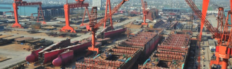 Construtores navais coreanos perdem pedidos para a China em setembro