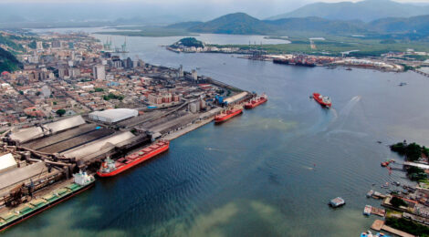 Cais de granéis vegetais no Porto de Santos terá dragagem de aprofundamento