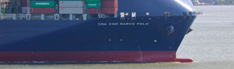 MSC testa pára-brisa curvado