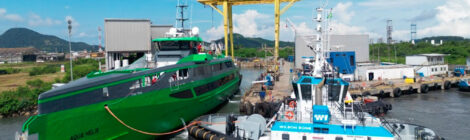 Wilson Sons faz docagem inédita de navio em alumínio