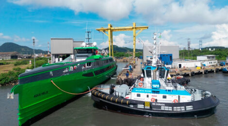 Wilson Sons faz docagem inédita de navio em alumínio