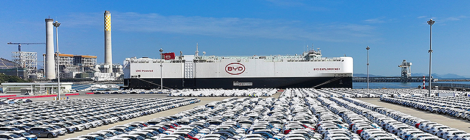 PRIMEIRO NAVIO RO-RO DA BYD PARTE EM VIAGEM INAUGURAL PARA A AMÉRICA DO SUL