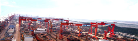 China recebe encomendas de 54 navios contra 2 da Coreia em maio