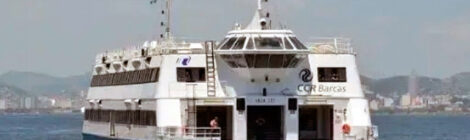 Transição na operação das barcas dá sinais e logo da CCR começa a ser removido