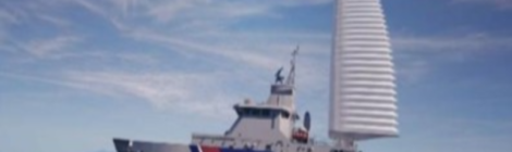 Vela insuflável da Michelin será integrada a navio patrulha híbrido na França
