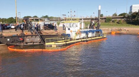 Iniciada dragagem de canais da hidrovia afetados por enchentes do RS