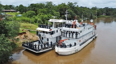 Marinhas do Brasil e do Peru realizam levantamento no Rio Javari